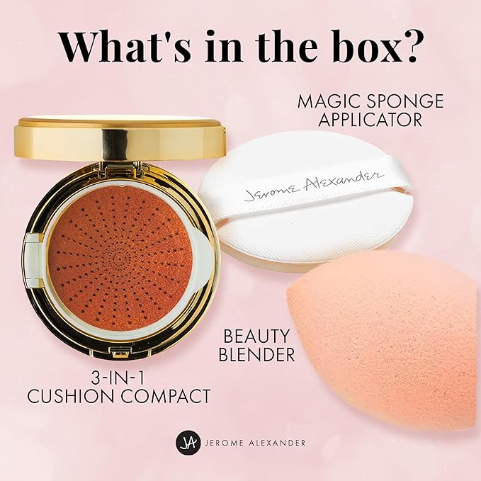 MagicMinerals AirCushion Foundation by Jerome Alexander, Cushion Foundation Coverage (Medium-Dark)