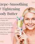 Nakery Body Butter Anti Aging Moisturizer - Body Cream Skin Tightening Cream & Neck Firming Cream, Moisturizing Cream & Neck Tightening Cream for Body & Face Cream for Dry Skin 300ml (Love in Bloom)