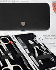 3 Swords Germany - brand quality 7 piece manicure pedicure grooming kit set for professional finger & toe nail care scissors clipper fashion leather case in gift box, Made by 3 Swords Germany (6271)