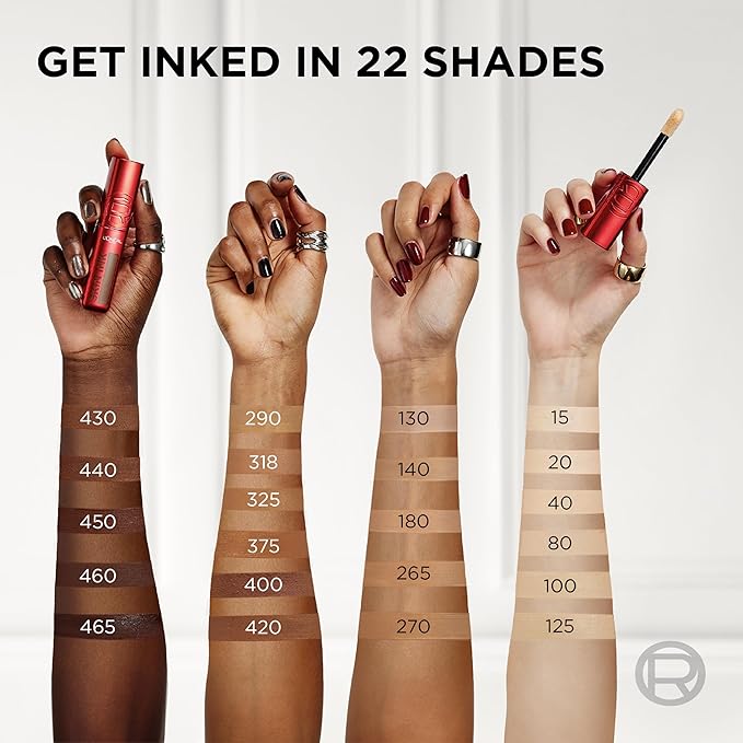 L'Oreal Paris Infallible Skin Ink 2-in-1 Foundation Concealer Hybrid Face Makeup, up to 48HR Transfer-Resistant with Buildable Light to Full Coverage, 130 Medium Cool