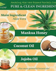 Manuka Honey Eczema Cream Moisturizing Lotion Treatment For Psoriasis Relief - Itchy, Dry Skin Rash Ointment -Skin Soothing Moisturizer Baby Kids & Adults -High Strength Body & Face Cream 8oz