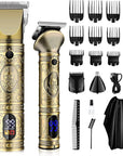 GSKY Hair Clippers for Men Professional, Cordless Clippers for Hair Cutting, Mens Hair Clippers and Trimmer Kit for Barber with LED Display