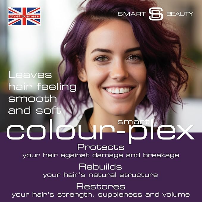 Amethyst Purple Hair Dye Permanent with Anti-Breakage Plex Hair Care, Vegan Hair Dye & Cruelty-Free, 100% Grey Coverage, purple Hair Color, For All Hair Types. Smart Beauty