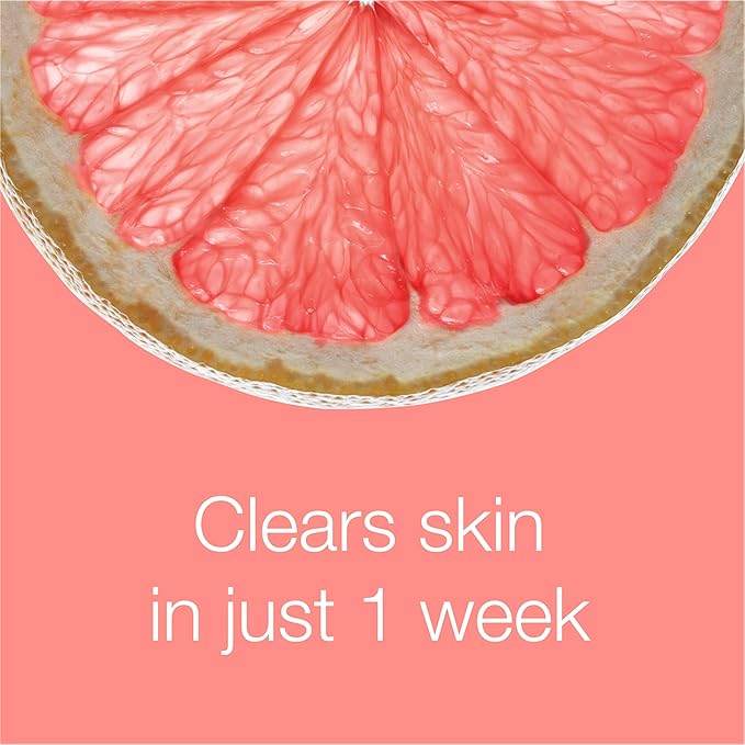 Neutrogena Oil-Free Pink Grapefruit Pore Cleansing Acne Wash and Daily Liquid Facial Cleanser with 2% Salicylic Acid Acne Medicine and Vitamin C, Twin Pack, 9.1 fl. oz, 2 Pack