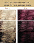 Fvquhvo Red Hair Dye Shampoo, Hair Color Shampoo for Women Men, Long Lasting Red Hair Dye, Covers Gray Hair in Minutes, Dark Burgundy Hair Dye, Champu Para Canas, Easy to Use, 16.90 Fl Oz