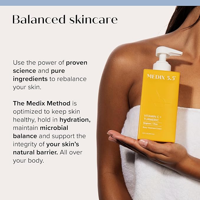 Medix 5.5 Vitamin C Cream + Anti Aging Argan Oil Cream Skin Care Bundle, Moisturizer Body Cream & Face Lotion, Brightening Body Lotion For Women, Uneven Skin Tone, Wrinkles, Sun Damaged Skin, 2PC