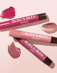 Burt's Bees Lip Shimmer Nude Collection, Tinted Lip Balm Stick, Moisturizing for All Day Hydration with Natural Glowy Pigmented Finish & Buildable Color, 3 Warm Shades; Value Pack, 3 Tubes x 0.09 Oz