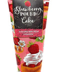 Bath and Body Works Strawberry Pound Cake Body Cream 8 Ounce Full Size