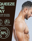 Sandalwood Men's Bath & Body Set - Shower Gel, Body Lotion, Shampoo - Self Care Gifts for Men