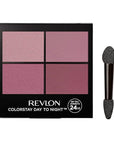 REVLON ColorStay Day to Night Eyeshadow Quad, Longwear Shadow Palette with Transitional Shades and Buttery Soft Feel, Crease & Smudge Proof, 575 Exquisite, 0.16 oz