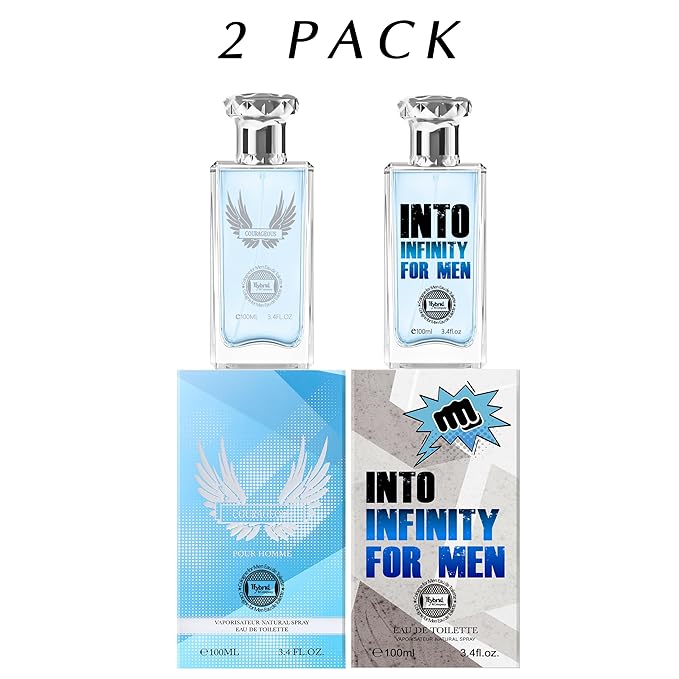 Hybrid & Company Mens 2 Pcs Courageous Into Infinity Eau De Perfum Vaporisateur Natural Spray