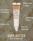 Ruby Kisses Broadway Vita-Lip Clear Lip Gloss (Shea Butter 6 Pack), Ultra-Hydrating & Soothing Formula with Multi-Vitamin Oils, High-Shine Non-Sticky Finish, Nourishing Lip Balm for Healthy Lips