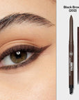 Revlon ColorStay Pencil Waterproof Eyeliner, Smudge-Proof, Eye Makeup with Built-In Sharpener, 202 Black Brown, 0.01 oz