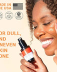 Vitamin C Face Serum - USA Made with Natural & Organic Ingredients, Skin Brightening Vitamin C Serum for Face for Women, Discoloration Correcting & Anti Aging Facial Formula with Antioxidants