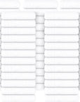 Tens Towels Pack of 60 Washcloths, 12 x 12 Inches, Lighter Weight, Quick to Dry, Super Soft & Absorbent, Gentle Face Towels, Hotel Quality, Perfect for Bathroom, Gym, Spa (White, 60 Pack)