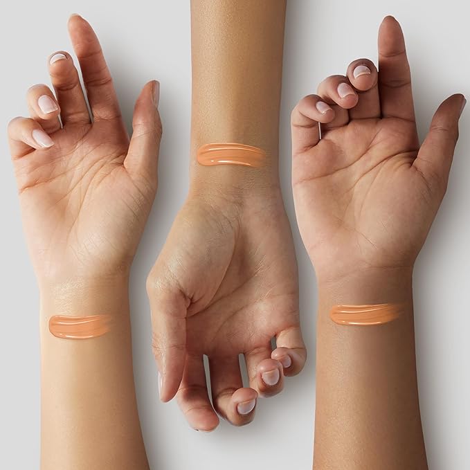 Maybelline Fit Me Dewy + Smooth Liquid Foundation Makeup, Warm Honey, 1 Count (Packaging May Vary)