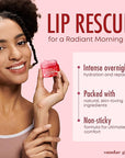 Apple, Pear, Cherry & Mint Lip Mask and Scrub - Dermatologist Tested, Hydrating & Exfoliating, Korean Skin Care, Nourishes, Softens & Brightens Lips - Vegan & Natural - 1 Pack