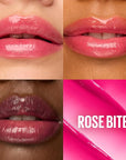 Maybelline Lifter Glaze Oil Balm with Hyaluronic Acid and Hydrating Oil Blend, Lip Balm with 24HRs of Smooth, Moisturizing Shine, Rose Bite (Sheer Hot Pink)