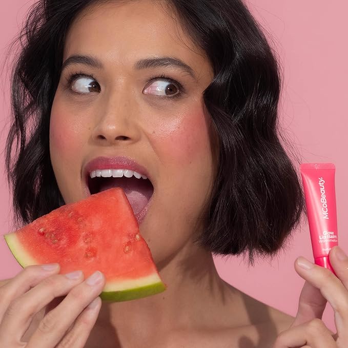 MCoBeauty Glow Lip Balm, Watermelon, Nourishing