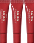 Cay Skin Isle Lip Balm SPF 30 – High Shine, Hydrating + Sheer Lip Gloss in Vanilla Brown Sugar Flavor – Formulated with Natural Ingredients for All Skin Tones – 3-Pack, Irie Rose, 1.05 oz