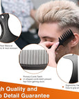 SALONSILK 5Pcs Combs for Men, Hair Pick Comb Set for Afro Black Mens Curls, Wide Tooth Medium Toothed Styling Dressing for Twist Detangler Natural Hair