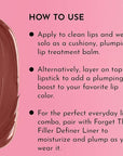 Lawless Forget the Filler Lip Plumping Line Smoothing Tinted Balm - Sweetie - Premium Tinted Lip Balm with Natural Ingredients to Plump and Smooth Lips for a Firmer, Fuller Look - 0.09 oz