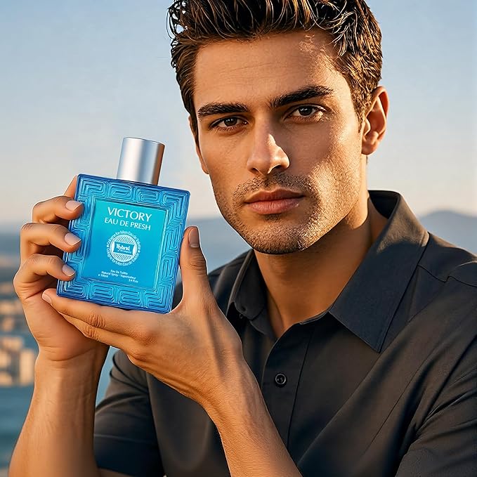 Hybrid & Company Victory Eau Fresh for Men Pour Homme Eau de Toilette Vaporisateur Natural Spray 3.4 Fl Oz