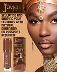 Juvia’s Place Bronzed Liquid Bronzer - Rich Cocoa - Liquid Bronzer for Face with Silky Blendable Texture - Buildable Coverage for Natural Contour & Dimension - Easy-to-Blend, Patch-Proof Formula