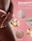 UJFQBH African Net Sponge African Net Long Net Bath Sponge Exfoliating Shower Body Scrubber Back Scrubber Skin Smoother,Great for Daily Use (Pink)