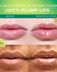 Farmacy Peptide Lip Smoothie - Hydrating Lip Balm with Vitamin C to Visibly Plump & Smooth Lines - Nourishing Treatment with a High-Gloss Finish - Pear Kiwi (10g)