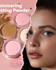 Loose Face Powder Glitter Setting Powder Matte Finishing Face