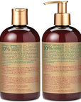 SheaMoisture Shampoo and Conditioner Set, Manuka Honey, Mafura Oil, Baobab Oil & Fig Extract, Hydrate + Replenish, Vitamin C, Sulfate Free & Hair Color Safe, Deep Conditioning, 13 Fl Oz Ea