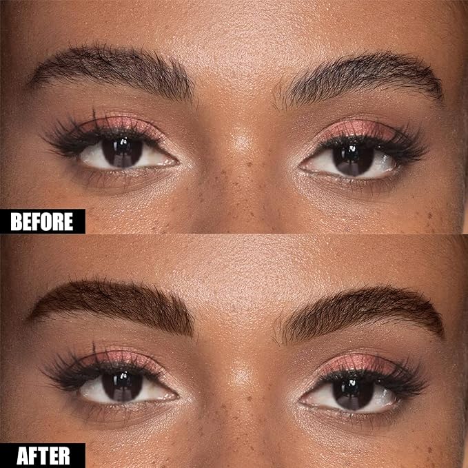 Cilrofelr Tattoo Peel Off Eyebrow Gel, Easy Tattoo Brow Peel Off Gel, Last Up to 3 Days, Waterproof, Transfer-proof, For Fuller & Defined Looking Brows, Dark Brown (2 Pack)