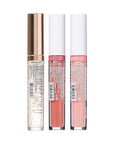 KISS New York 3 PACK Lip Oil Gloss, Hydrating Non-Sticky Lip Oil, 100% Natural Oil, Lightweight, Moisturizing, Nourishing (Rosegold & Cocoa Butter & Vitamin E)
