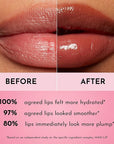 LAWLESS Forget the Filler Lip Plumping Line Smoothing Tinted Balm, Amaretto, Brown, 0.09 Ounce
