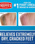 O'Keeffe's for Healthy Feet Foot Cream - 6.4 oz Jar (1 Pack) - Guaranteed Relief for Extremely Cracked, Dry Feet, Repairing Skincare, Instantly Boosts and Retains Moisture Levels