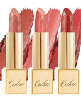Oulac Metallic Orange Lipstick Set for Women High Payoff Lipcolor with Moisturizing Formula, Vegan Beauty, Full-Coverage Lip Color 4.3g X 3PCS, 02+05+06