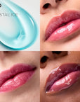 L'Oreal Paris Plump Ambition pH Hyaluron Lip Oil, Color Shifting Lip Tint with 24HR Hydration, Volumizing Shine and Lasting Color, 010 pH Cristal Ice