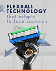 Gillette Fusion ProGlide Razor for Men, Handle + 4 Blade Refills