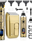 Professional Hair Trimmer for Men,Hair Clippers Nose Hair Trimmer Shaver Set,Cordless Barber Clippers,T-Blade Beard Trimmer Electric Shaver Razor for Men Haircutting Grooming Kit