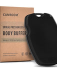 Zinc Infused Silicone Body Scrubber for Shower,Food-Grade Handheld Cleansing Skin Brush, Gentle Exfoliating and Lather Well - Black
