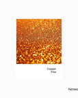 Hemway Eco Friendly Biodegradable Glitter 100g / 3.5oz Bio Cosmetic Safe Sparkle Vegan for Face, Eyeshadow, Body, Hair, Nail and Festival Makeup, Craft - Fine (1/64" 0.015" 0.4mm) - Copper