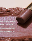 Oulac Moisturizing Shine Brown Red Lipstick for Women - 2 in 1 Glossy Brown Tinted Lip Balm, Hydrating Winter Lipstick for Dry Lips,Shine Juicy Finish Vegan 2.2g/0.07oz (03)
