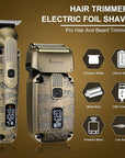Foil Shavers for Men Beard Trimmer Electric Razor for Men Bald Head Hair Shaving Kit Cordless Waterproof