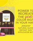 Jergens Natural Glow Body Applicator Mitt, Flawless, Streak-free Tanning Blender Glove, Reusable Tanning Mitt Protects Hands, Deep