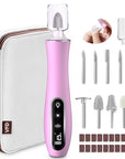 Electric Nail File Drill, Cordless 2000 mAh Rechargeable Nail Filer Electric, Portable Nail Dril 10 Speeds Professional Machine Drill for Nails Acrylic Manicure and Thick Toenails Grinder
