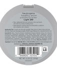 Neutrogena Healthy Skin Pressed Makeup Powder Compact with Light 20,. 34 oz