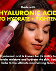 Hyaluronic Acid Hydrating Facial Toner | Hydrating Toner for Face | Vitamin C Collagen Boost | Witch Hazel | Vegan & Gluten Free | All Skin Types | Face Toner | Colombian Skin Care | 4oz