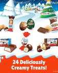Kinder 2025 Advent Calendar, 24 Individually Wrapped Pieces, Chocolate Candy, Holiday Treats, 6.9 oz