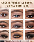 6 Colors Mini Naked Eyeshadow Makeup Palette Neutral Nude Smoky Eye Shadow Taupe & Brown Matte Make Up Pallet with Mirror Highly Pigmented Long Lasting Waterproof Travel Size Gift Kit 01